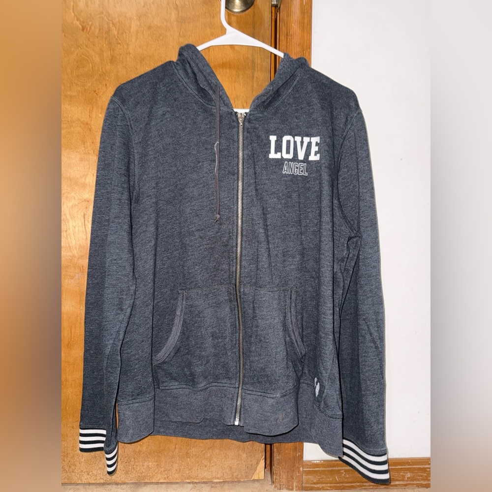 Victoria's Secret Charcoal Zip-Up Hoodie